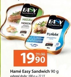 Pomazánka Easy Sandwich Hamé
