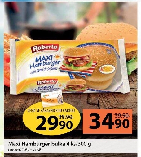 Bulka na hamburger Roberto