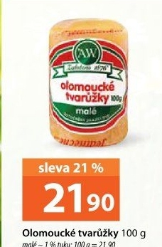 Sýr tvarůžky olomoucké A.W.
