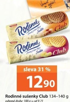 Sušenky Rodinné Club Sedita
