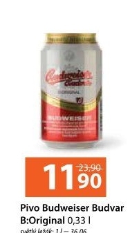 Pivo světlý ležák B: Original Budweiser Budvar