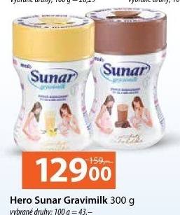 Nápoj instantní Gravimilk Sunar