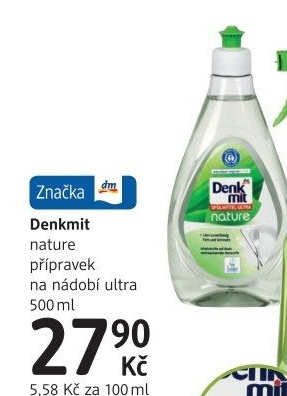 Prostředek na nádobí nature Denkmit