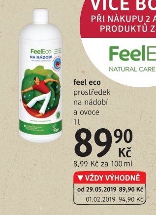 Prostředek na nádobí Feel Eco
