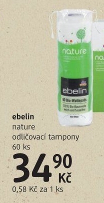 Odličovací tampony Nature Bio Ebelin