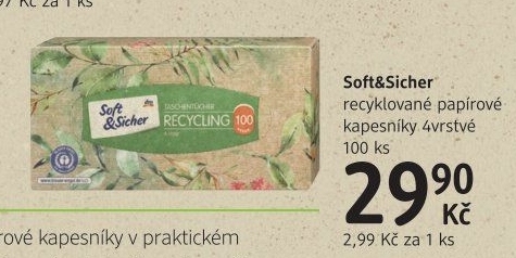 Papírové kapesníčky 4vrstvé Soft&amp
