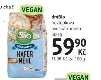 Mouka ovesná bez lepku dm Bio