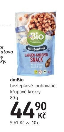 Krekry bez lepku dm Bio