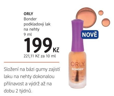 Lak na nehty podkladový Bonder Orly