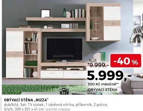 Obývací stěna Nizza