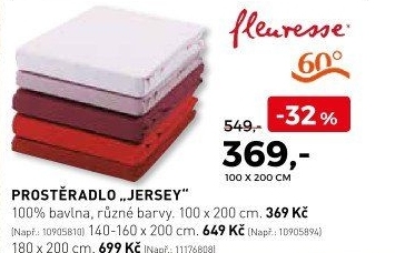 Prostěradlo Jersey