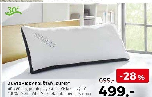 Anatomický polštář Cupid