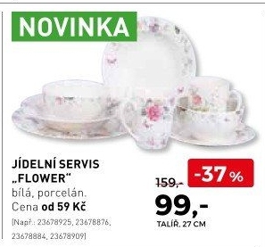Jídelní servis Flower