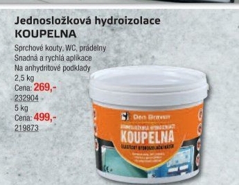 Hydroizolace koupelna Den Braven