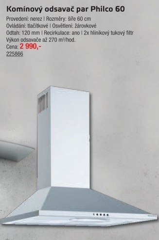 Komínový digestoř PEC 605 Philco