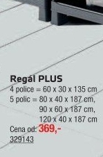 Plastový regál