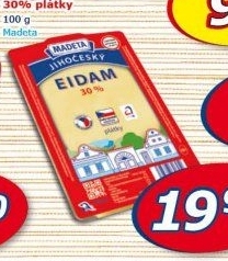 Sýr Eidam Jihočeský 30% Madeta