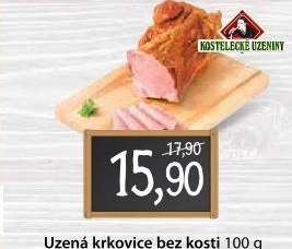 Vepřová krkovice uzená bez kosti Kostelecké uzeniny