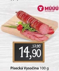 Salám Vysočina písecká Maso uzeniny Písek