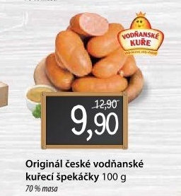 Špekáčky kuřecí Vodnaňské kuře