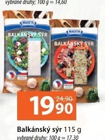 Balkánský sýr Madeta
