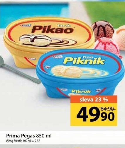 Zmrzlina ve vaničce Pikao Pegas Prima