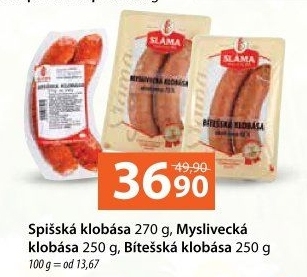 Spišská klobása Sláma