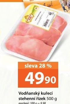 Řízky kuřecí stehenní mražené Vodňanské kuře