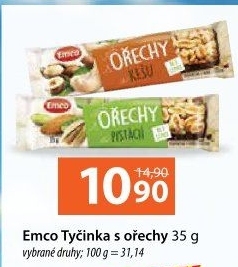 Tyčinka s ořechy Emco