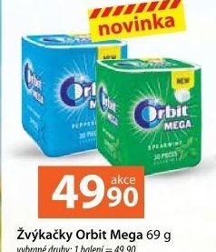 Žvýkačky Mega Orbit