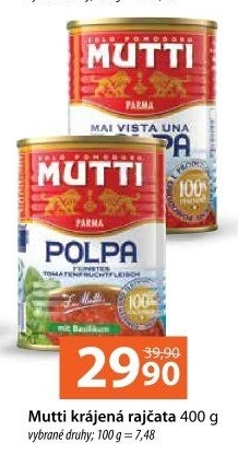 Rajčata krájená Mutti