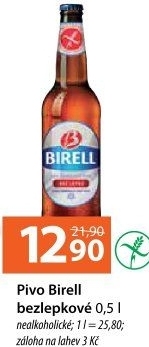 Nealkoholické pivo bez lepku Birell