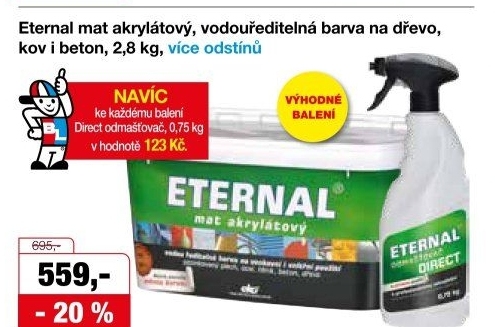 Akrylátová barva mat Eternal