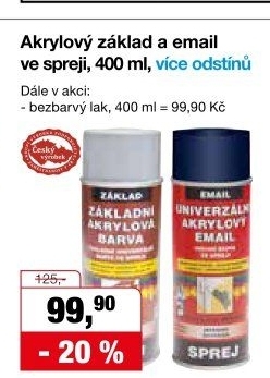 Univerzální akrylový email ve sprejiBarvy a laky Hostivař