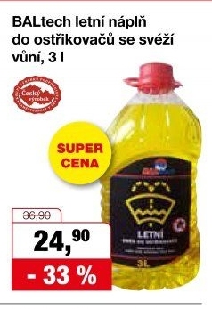 Směs do ostřikovačů letní Baltech