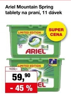 Prací kapsle 3v1 Ariel