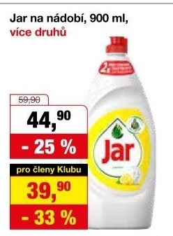 Prostředek na nádobí Jar