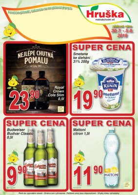 akční leták Hruška 30.7.2019-5.8.2019