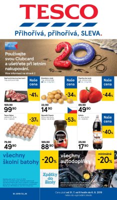 akční leták Tesco 31.7.2019-6.8.2019