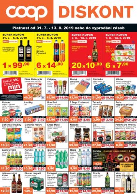 akční leták COOP 31.7.2019-13.8.2019
