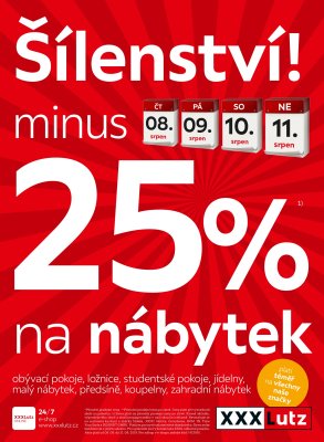 akční leták XXXLutz 5.8.2019-18.8.2019