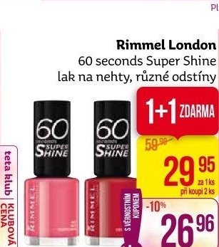 Lak na nehty 60 seconds Super Shine Rimmel