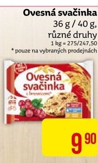 Sušenky Ovesná svačinka