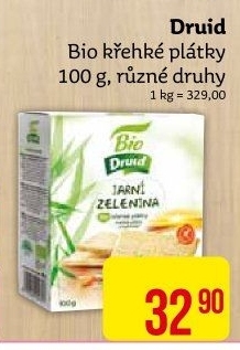 Plátky křehké bio Druid
