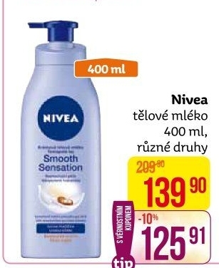 Tělová mléka Nivea