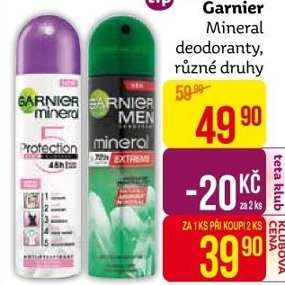 Deodoranty Garnier