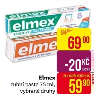 Pasty na zuby Elmex