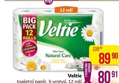 Toaletní papír 3vrstvý Veltie