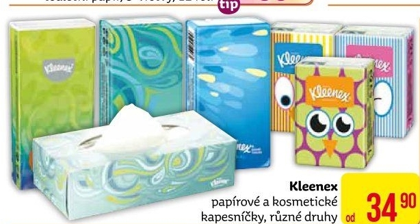 Papírové kapesníčky Kleenex