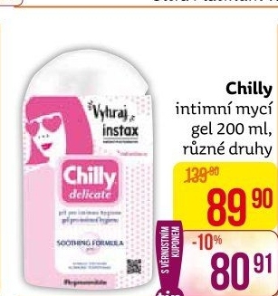 Intimní gel Intima Chilly